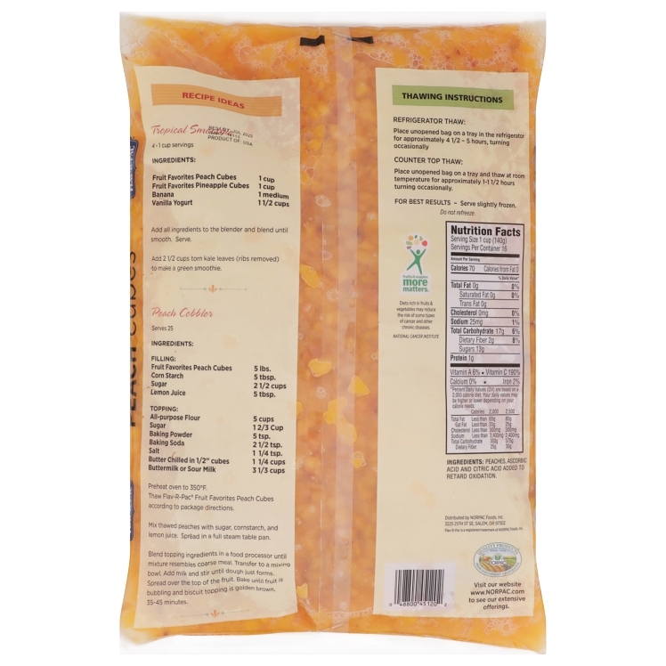 FLAV-R-PAC FRUIT FAVORITES PEACH CUBES