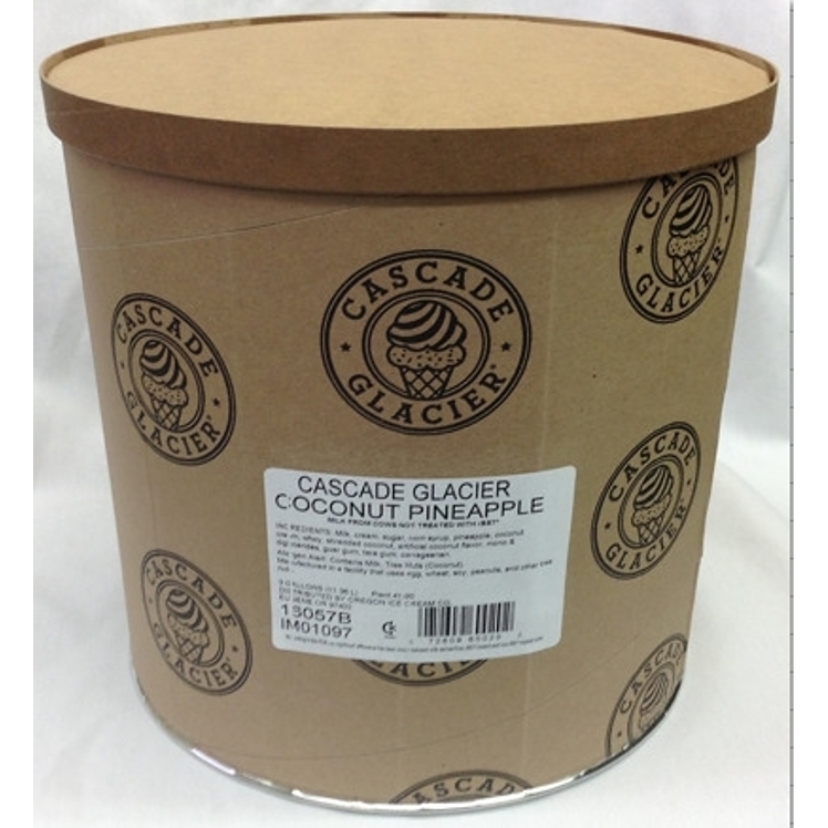 CASCADE GLACIER ICE CREAM COCONUT PINEAPPLE