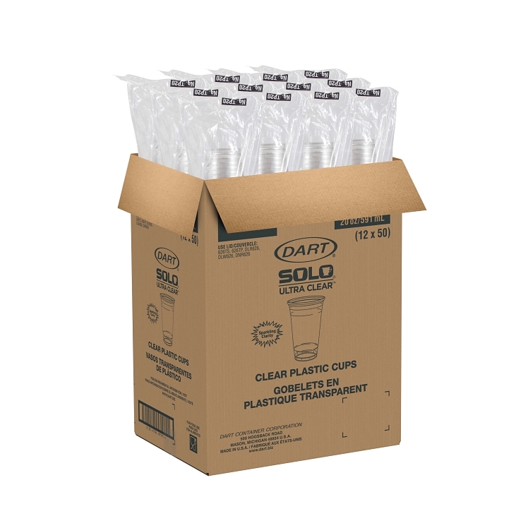 DART CLEAR 20 OZ PLASTIC COLD CUP