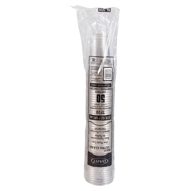 DART CLEAR 20 OZ PLASTIC COLD CUP