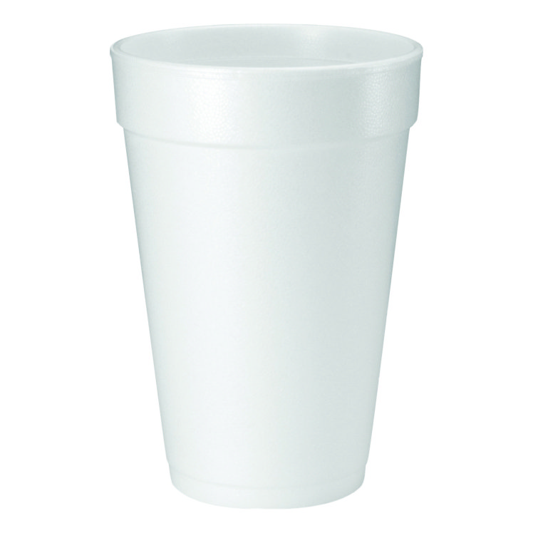 MONOGRAM 16 OZ WHITE FOAM CUP