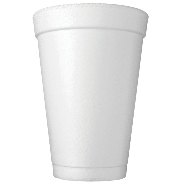 MONOGRAM FOAM CUP 20 OZ WHITE