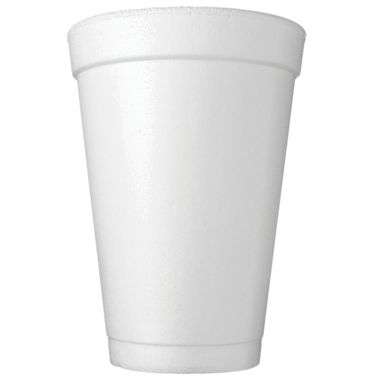 MONOGRAM FOAM CUP 20 OZ WHITE