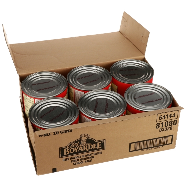CHEF BOYARDEE RAVIOLI WITH BEEF IN MEAT SAUCE CAN