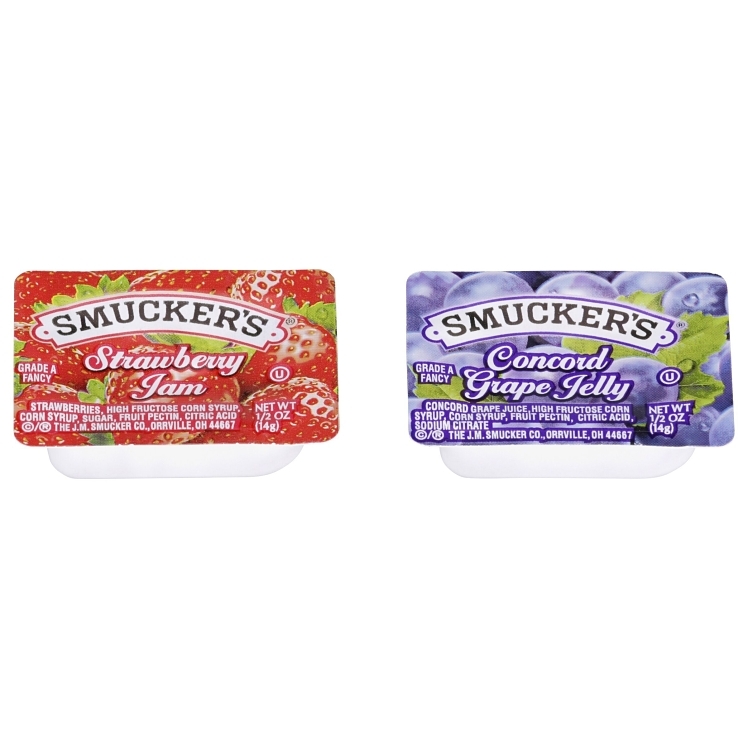 SMUCKER'S ASSORTED SINGLE SERVE CUP JELLY