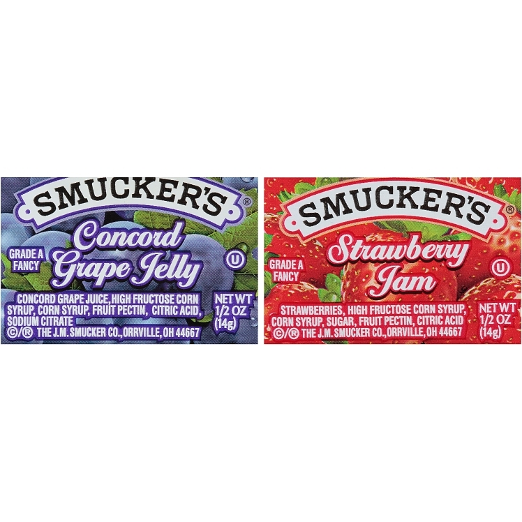 SMUCKER'S ASSORTED SINGLE SERVE CUP JELLY