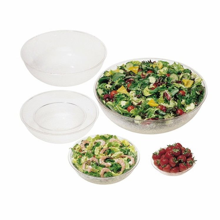 CAMWEAR BOWL PEBBLED CLEAR 8 INCH - 1.8 QT