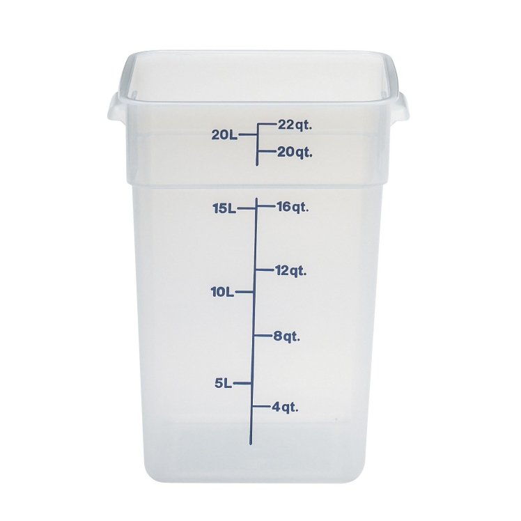 Cambro Round Container Translucent 22 Quart