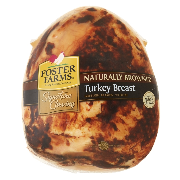 FOSTER FARMS PAN OVEN ROASTED BROWNED TURKEY BREAST