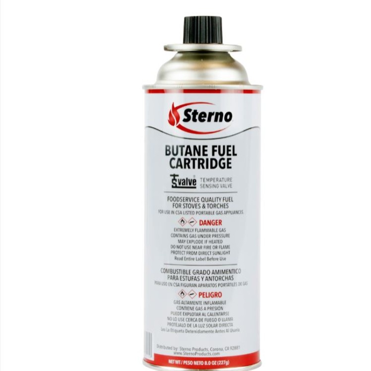 STERNO BUTANE REFILL 8OZ CANISTER