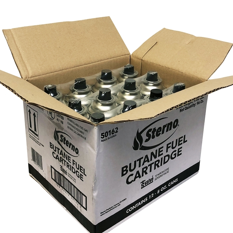 STERNO BUTANE REFILL 8OZ CANISTER
