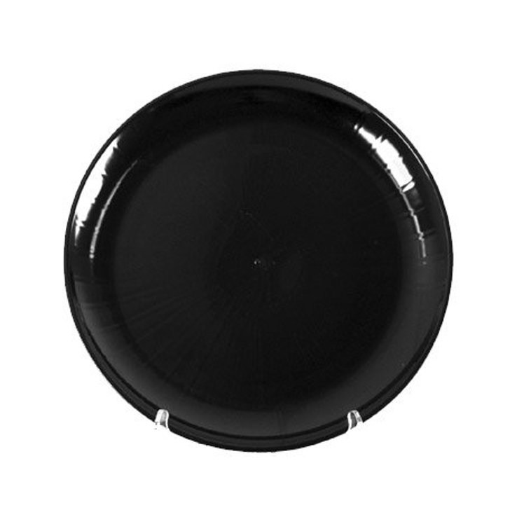 CATERLINE 18 INCH BLACK PLASTIC ROUND TRAY