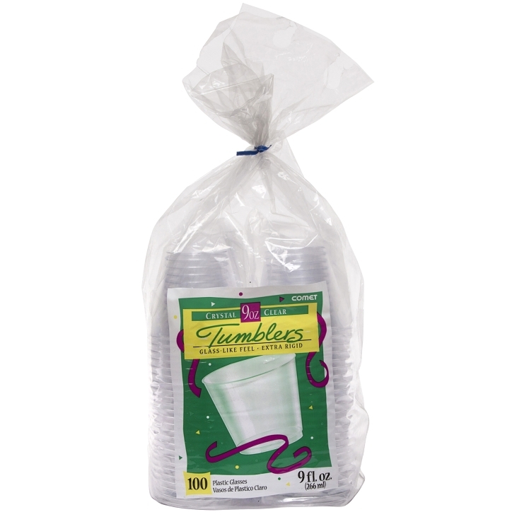 WNA COMET CLEAR 9 OZ PLASTIC TUMBLER