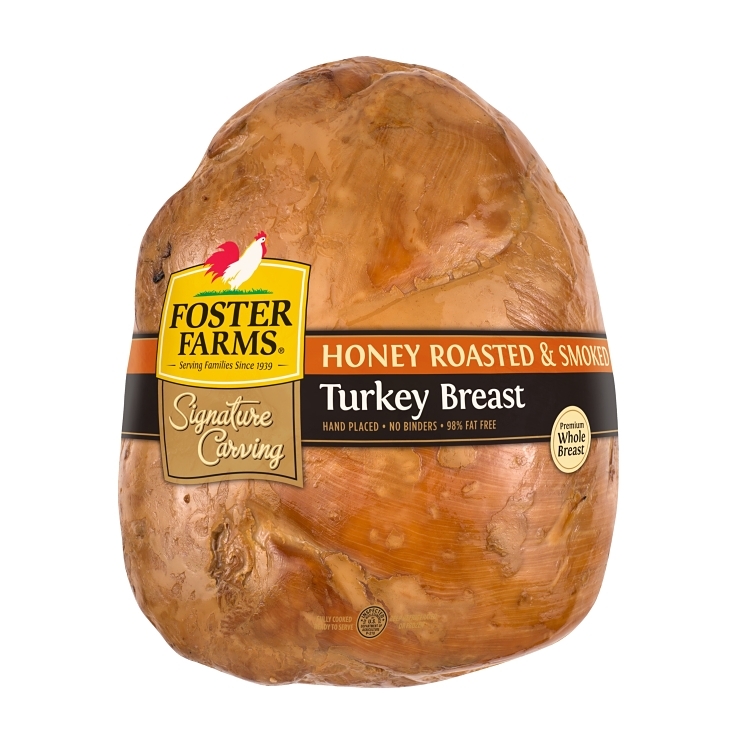 FOSTER FARMS HONEY CURED SMOKED TURKEY BREAST
