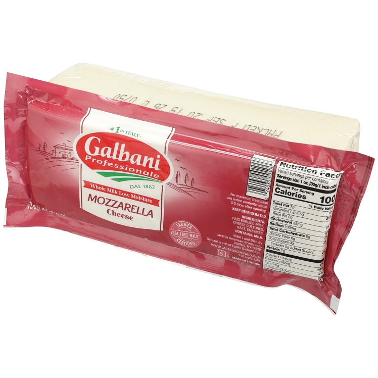 GALBANI PROFESSIONALE LOW MOISTURE WHOLE MILK MOZZARELLA CHEESE
