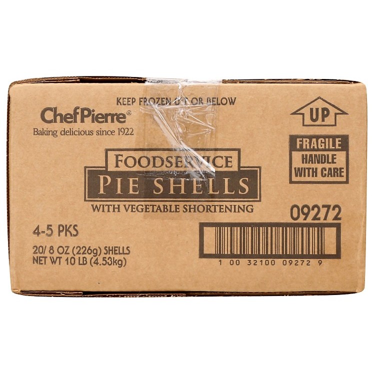 CHEF PIERRE PIE SHELLS UNBAKED 10 INCH