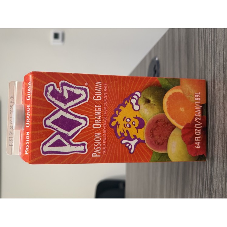 MEADOW GOLD POG PASSION ORANGE GUAVA JUICE