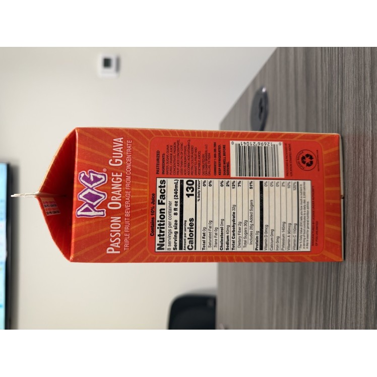 MEADOW GOLD POG PASSION ORANGE GUAVA JUICE