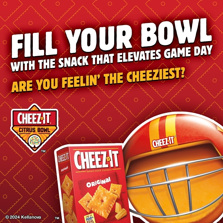 KELLOGG'S SQUARE CHEESE CRACKERS BAG