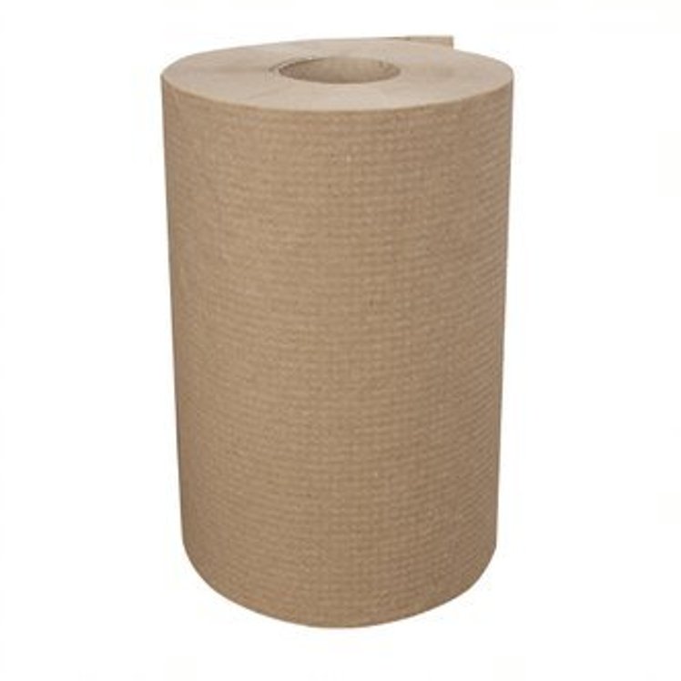 RIGHT CHOICE 350' HARDWOUND ROLL KRAFT PAPER TOWELS