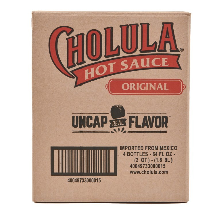 CHOLULA  HOT SAUCE PLASTIC JUG SHELF STABLE