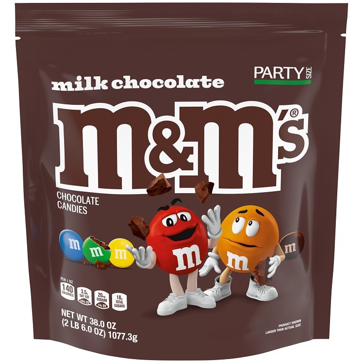 M&M MILK CHOCOLATE CANDY BAG