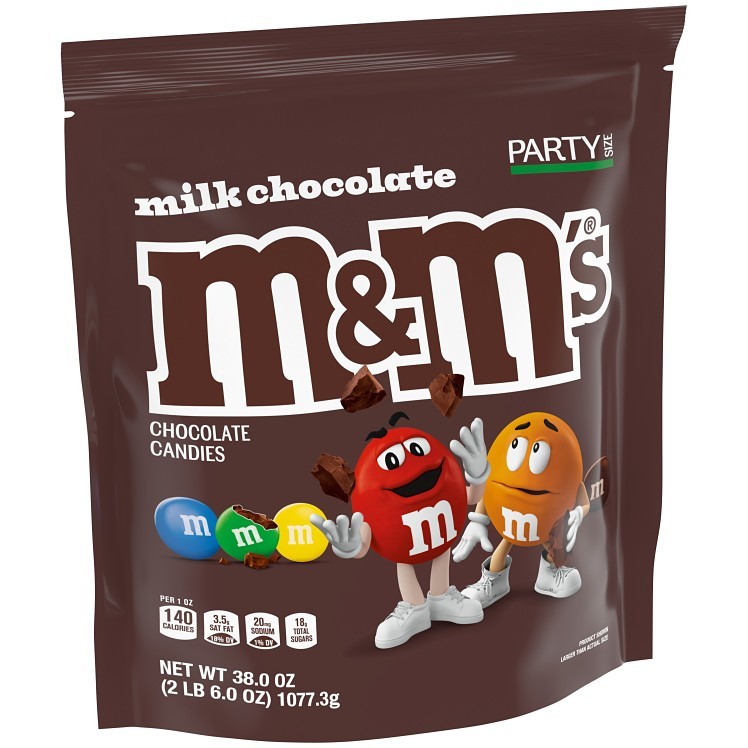 M&M MILK CHOCOLATE CANDY BAG