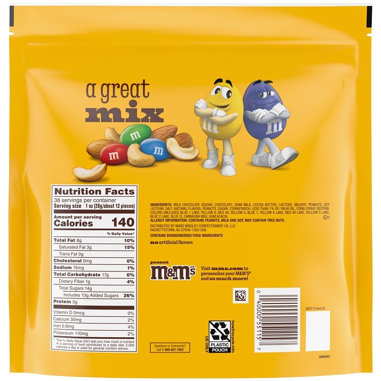 M&M'S PEANUT CANDY BAG