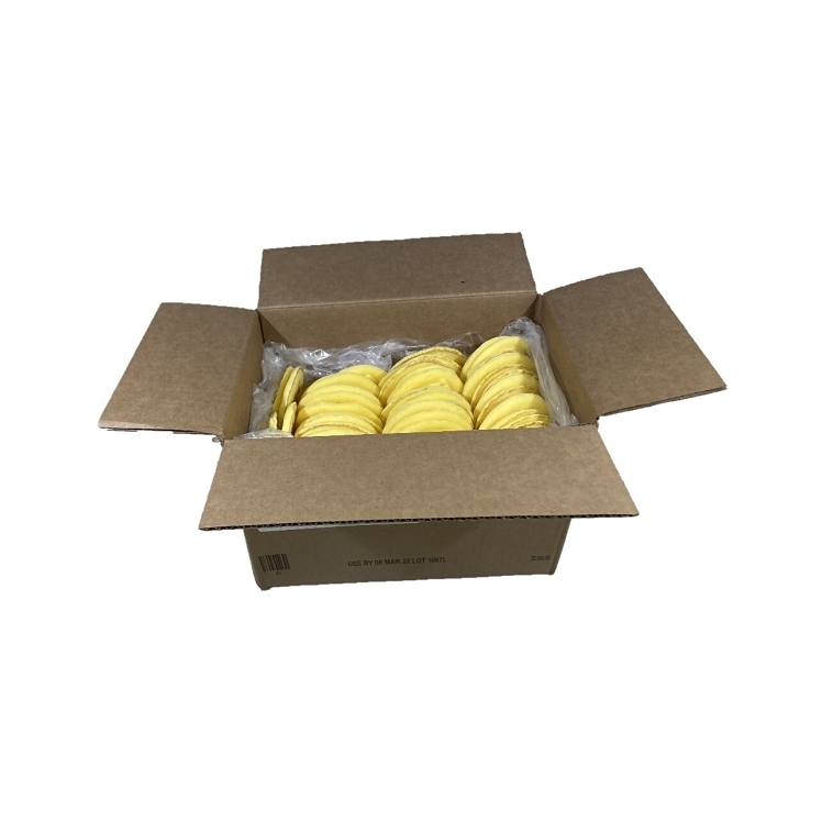 PAPPETI'S SCRAMBLED PLAIN 3.5 ROUND COOKED FROZEN EGG PATTY