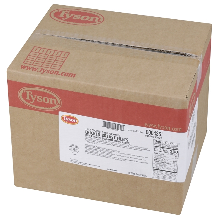 TYSON CHICKEN BREAST BONELESS SKINLESS 4.5 OZ PORTIONS