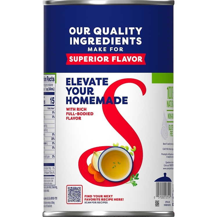 SWANSON CHICKEN BROTH LIQUID REDUCED SODIUM SHELF