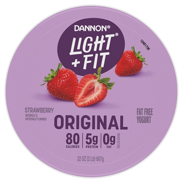 DANNON LIGHT & FIT YOGURT STRAWBERRY BLENDED