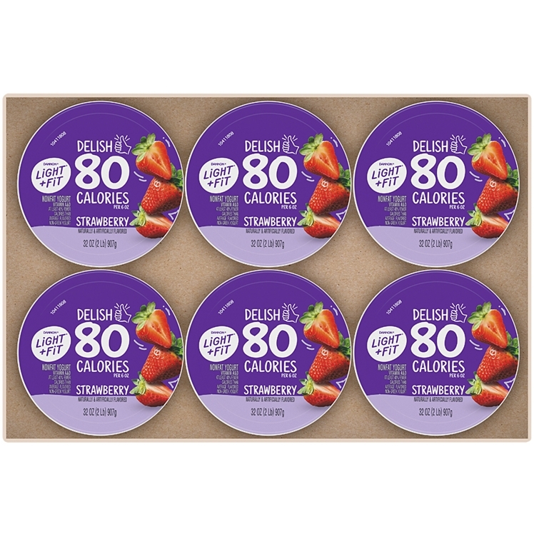 DANNON LIGHT & FIT YOGURT STRAWBERRY BLENDED