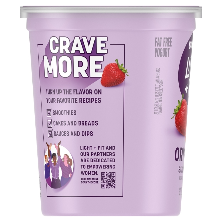 DANNON LIGHT & FIT YOGURT STRAWBERRY BLENDED