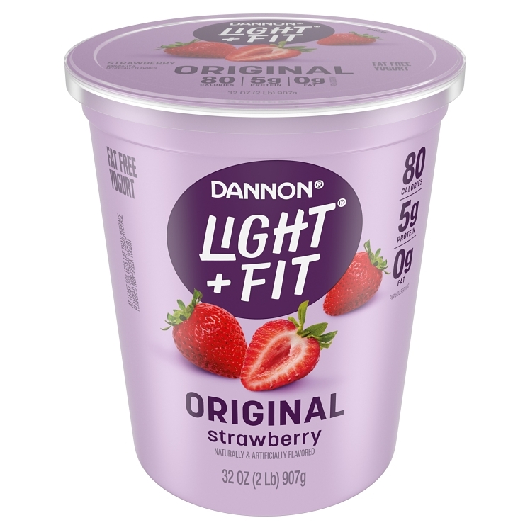 DANNON LIGHT & FIT YOGURT STRAWBERRY BLENDED