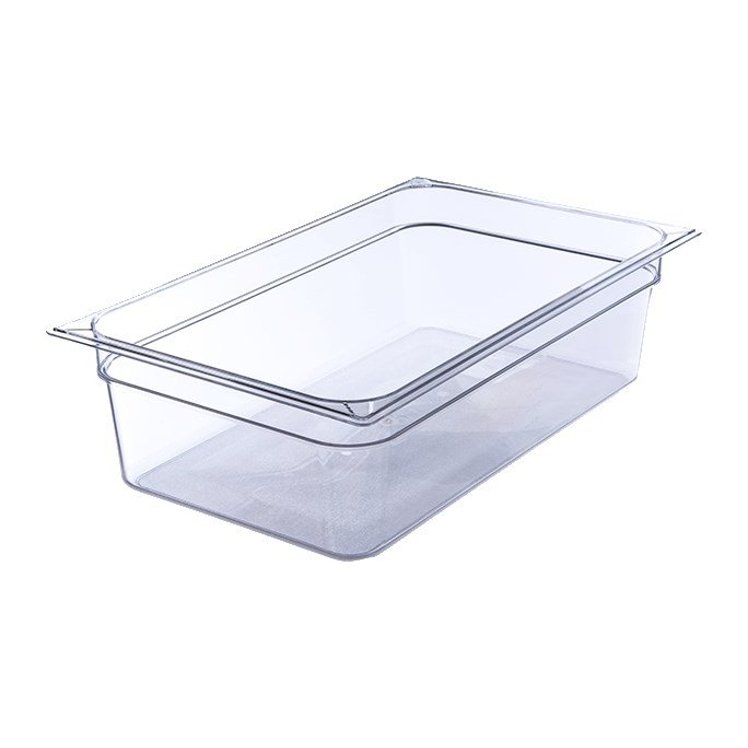 CARLISLE FOODSERVICE PRODUCTS PAN FOOD 6 INCHES FULL SIZE POLYCARBONATE CLEAR PLASTIC