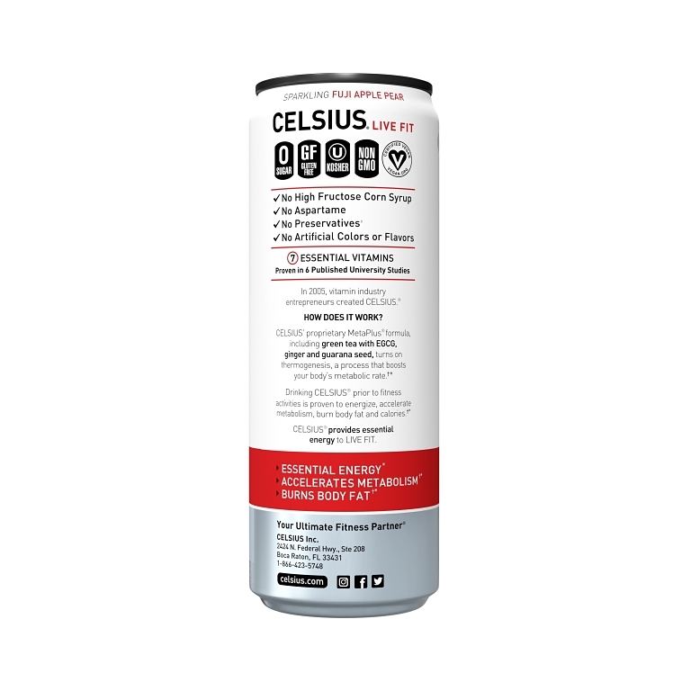 CELSIUS FUJI APPLE PEAR