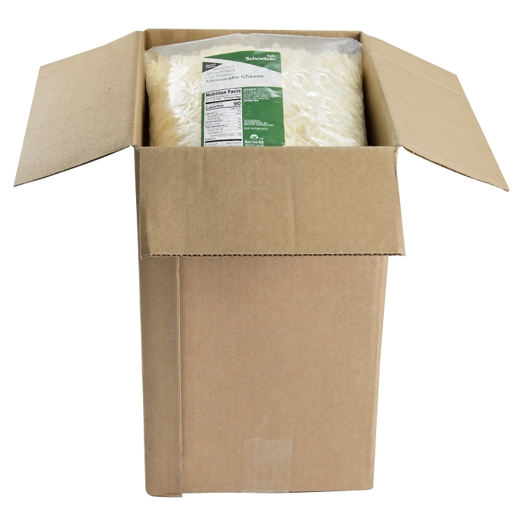 SCHREIBER LOW MOISTURE WHOLE MILK MOZZARELLA CHEESE FEATHER SHREDDED