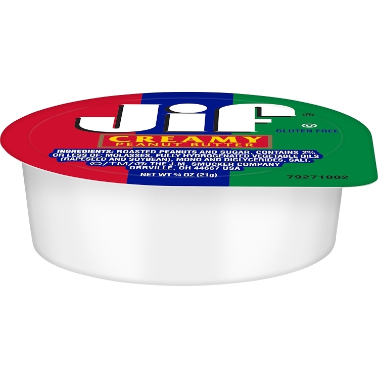 JIF CREAMY PEANUT BUTTER PORTION CUPS