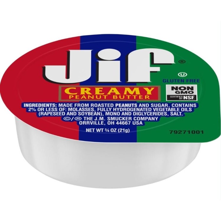 JIF CREAMY PEANUT BUTTER PORTION CUPS