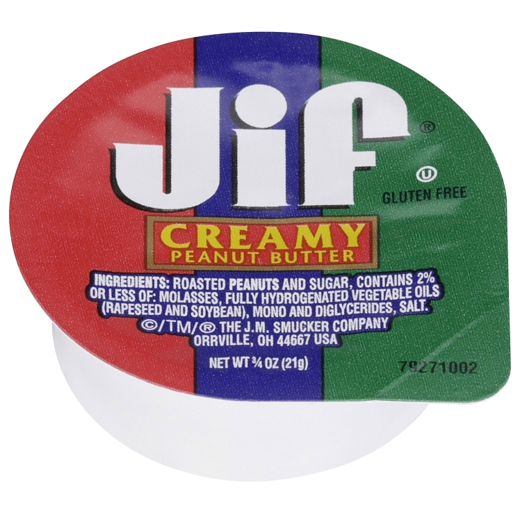 JIF CREAMY PEANUT BUTTER PORTION CUPS