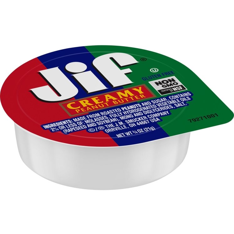 JIF CREAMY PEANUT BUTTER PORTION CUPS