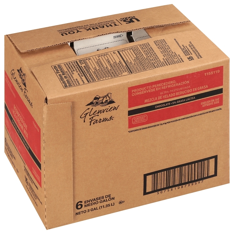 GLENVIEW FARMS CHOCOLATE ICE CREAM MIX 5%