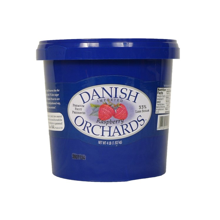 DANISH ORCHARDS RASPBERRY PRESERVES