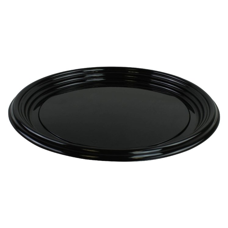 SABERT BLACK 12 ONYX ROUND PLATTER