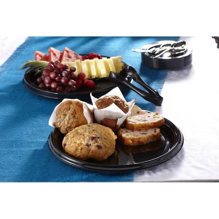 SABERT BLACK 12 ONYX ROUND PLATTER