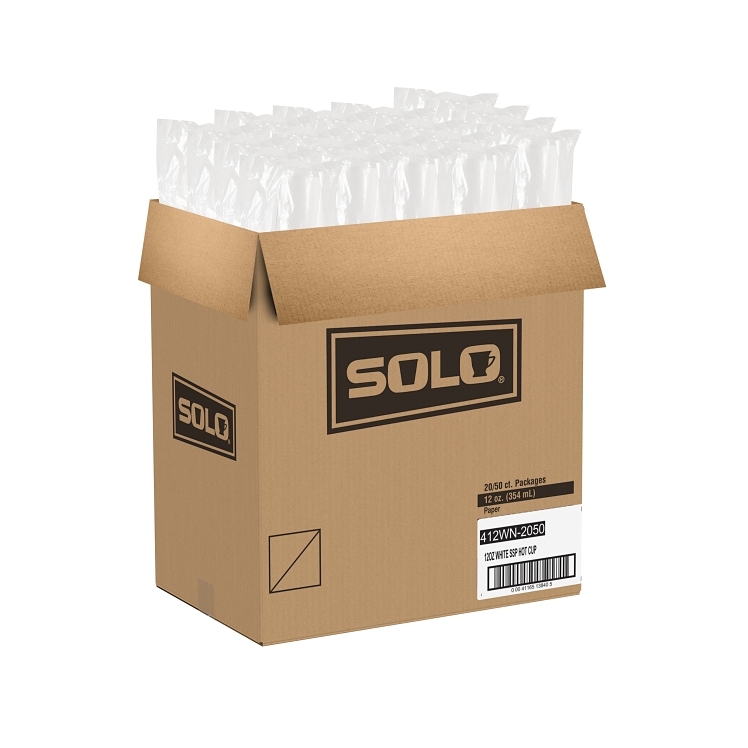 DART WHITE 12 OUNCE HOT PAPER CUP