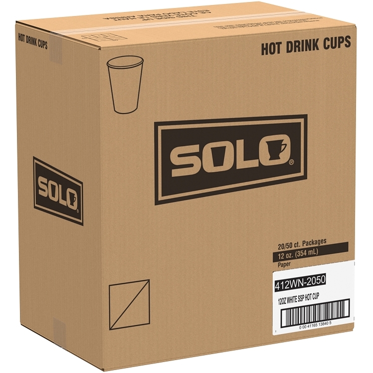 DART WHITE 12 OUNCE HOT PAPER CUP