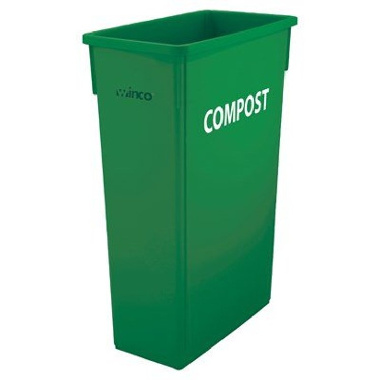 WINCO TRIMLINE COMPOST WASTE CONTAINER 23 GALLON