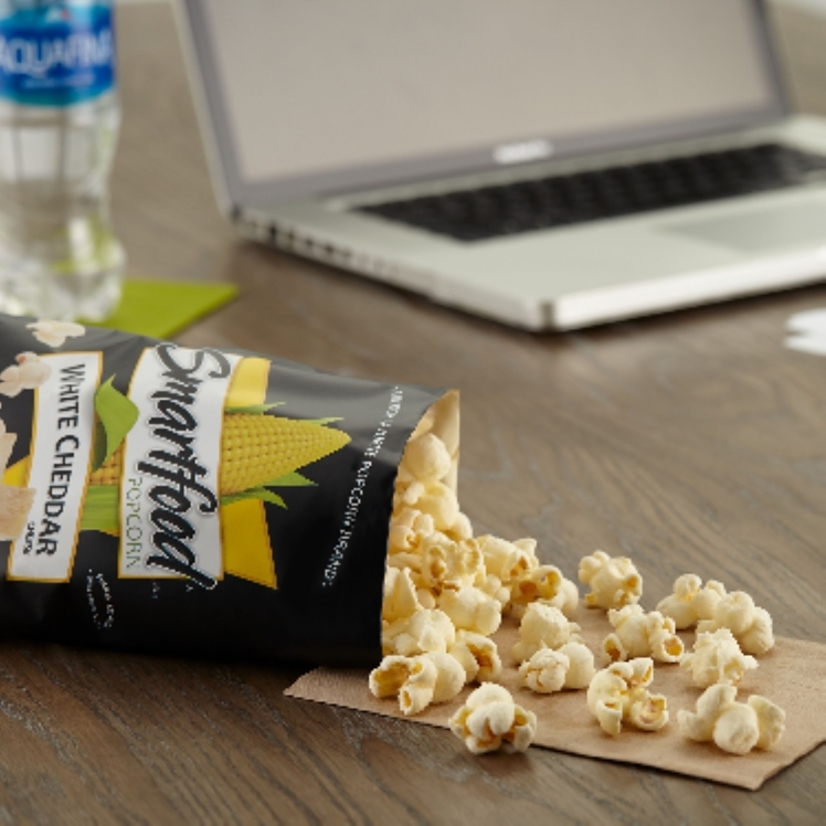 SMARTFOOD POPCORN WHITE CHEDDAR COOKED